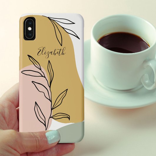 Persoonlijke Trendy Abstracte Vormen Case-Mate iPhone Case