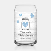 Persoonlijke trendy baby shower feest kan glazen (Voorkant)