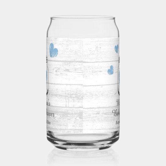 Persoonlijke trendy baby shower feest kan glazen (Rechts)