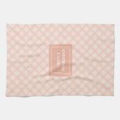 Persoonlijke trendy handdoek chic koraal plaid ont (Horizontaal)