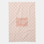 Persoonlijke trendy handdoek chic koraal plaid ont (Verticaal)