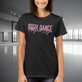Persoonlijke Trendy Irish Dance Typografie T-shirt