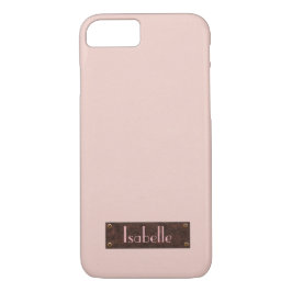 Persoonlijke Trendy Pink Leather Iphone-draagtas iPhone 8/7 Hoesje