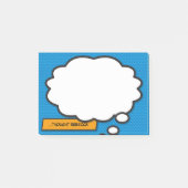 Persoonlijke trendy stripboek-denkballon post-it® notes (Voorkant)