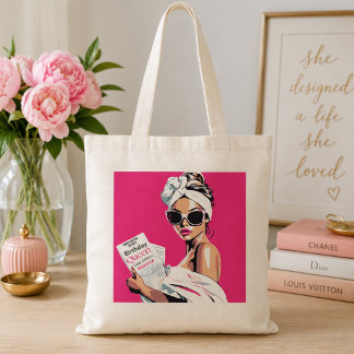 Persoonlijke Trendy Verjaardags Koningin Tote Bag