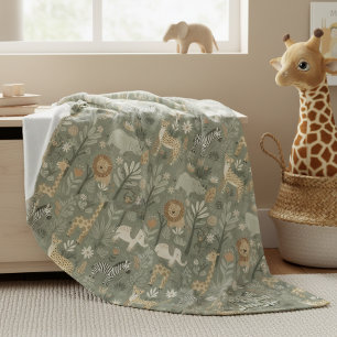 Persoonlijke Tribale Safari Jungle ID1260 Fleece Deken