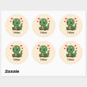 Persoonlijke Triceratops Dinosaurus Stickers (Vel)