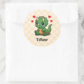Persoonlijke Triceratops Dinosaurus Stickers (Tas)