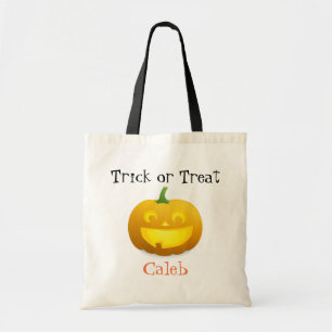 Persoonlijke Trick or treat Halloween Bag Tote Bag