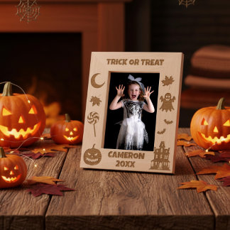 Persoonlijke Trick Or Treat Halloween Gegraveerde Lijstjes