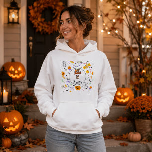 Persoonlijke Trick or Treat Lieve Halloween Volwas Hoodie