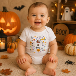 Persoonlijke 'Trick or Treat' Mopshagedis Hallowee Romper