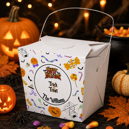 Persoonlijke Trick or Treat Schattige Halloween Bedankdoosjes