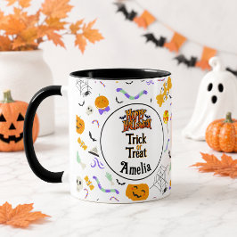 Persoonlijke Trick or Treat Schattige Halloween Mok