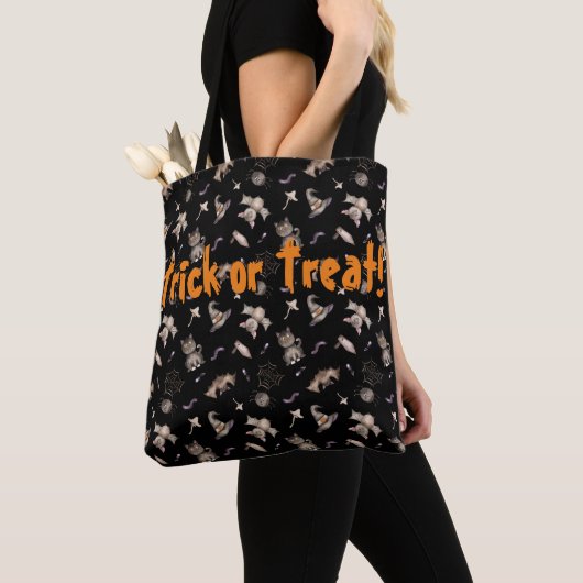 Persoonlijke Trick or treat Tote Bag (Dichtbij)