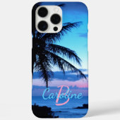 Persoonlijke Tropisch Eiland Strand Zonsondergang Case-Mate iPhone Case (Achterkant)