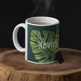Persoonlijke Tropische Amazon Leaves Koffiemok