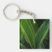 Persoonlijke Tropische Bladeren Minimalistische He Sleutelhanger (Voorkant)