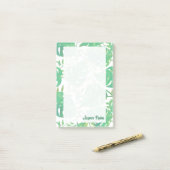 Persoonlijke Tropische Bladeren Post-it® Notes (Op bureau)