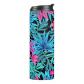 Persoonlijke Tropische Bladeren Thermosbeker (Gedraaid links)