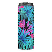 Persoonlijke Tropische Bladeren Thermosbeker (Achterkant)