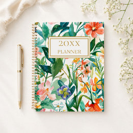Persoonlijke Tropische Bloemen Planner