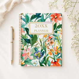 Persoonlijke Tropische Bloemen Planner