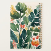 Persoonlijke Tropische Bloemendruk Planner (Achterkant)