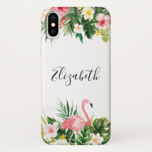 Persoonlijke tropische Floral Flamingo Case-Mate iPhone Case