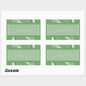 Persoonlijke Tropische Groene Sticker (Vel)