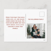 Persoonlijke Tropische Kerstman Kerstmis Feestdagenkaart (Achterkant)