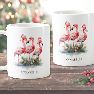 Persoonlijke Tropische Strand Kerstmis Koffiemok
