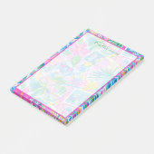 Persoonlijke Tropische Strandansichtkaarten Post-it® Notes (Schuin)