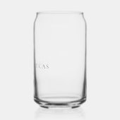 Persoonlijke Tropische Trouwbestemming Weekend Blikvorm Glas (Rechts)