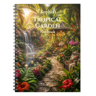 Persoonlijke Tropische Tuin Spiraal Notebook Notitieboek