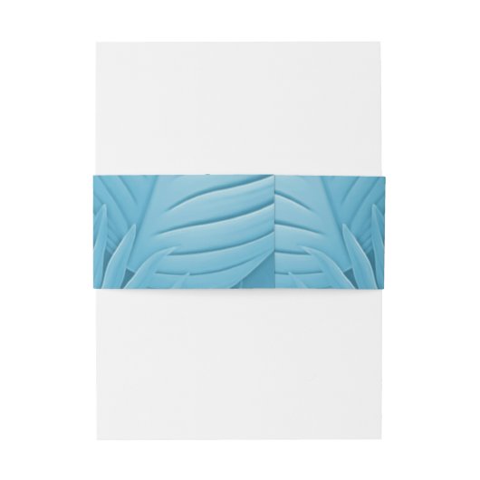 Persoonlijke Tropische Turquoise Uitnodigingen Wikkel (Achterkant Voorbeeld)