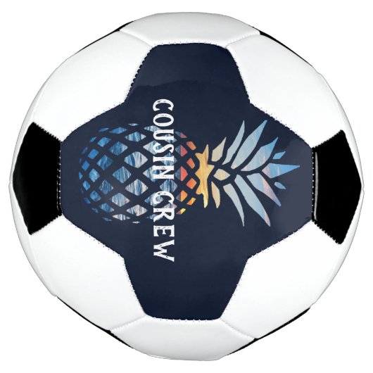 Persoonlijke tropische zonsondergang ananas voetbal (Gedraaid)