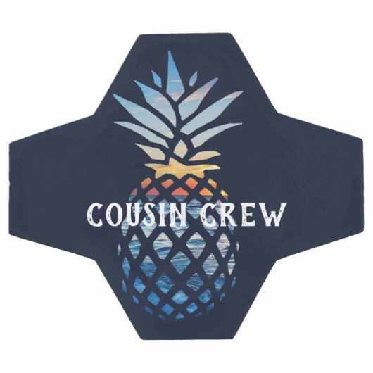 Persoonlijke tropische zonsondergang ananas voetbal (Enkel)