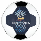 Persoonlijke tropische zonsondergang ananas voetbal (Voorkant)