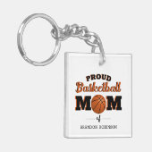 Persoonlijke Trots Basketbal Moeder Sleutelhanger (Voorkant Links)