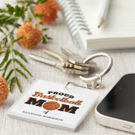 Persoonlijke Trots Basketbal Moeder Sleutelhanger
