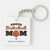 Persoonlijke Trots Basketbal Moeder Sleutelhanger (Achterkant)