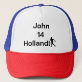Persoonlijke trots Holland Voetbalfan Trucker Pet (Voorkant)