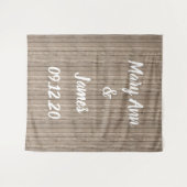 Persoonlijke Trouw Achtergrond Houten Achtergrond Wandkleed (Voorkant (horizontaal))