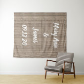 Persoonlijke Trouw Achtergrond Houten Achtergrond Wandkleed (In Situ (horizontaal))