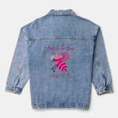 Persoonlijke Trouw Bruid Tot Bij Denim Jas Jacket (Achterkant)