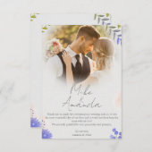 Persoonlijke Trouw Dankkaarten Bedankkaart (Voorkant / Achterkant)