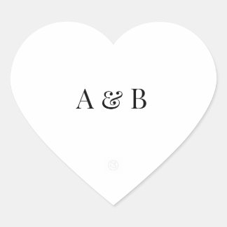 Persoonlijke Trouw Envelope Sticker | Initialen