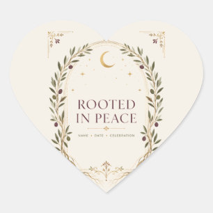 Persoonlijke Trouw Favoriet Rooted Romance Pruim O Hart Sticker