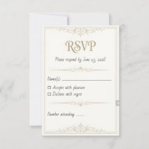 Persoonlijke Trouw-RSVP-Kaart – 3,5x5 Afdrukbaar